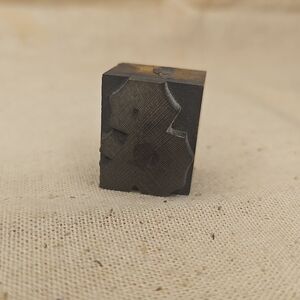 Antique Wooden Letterpress Block &